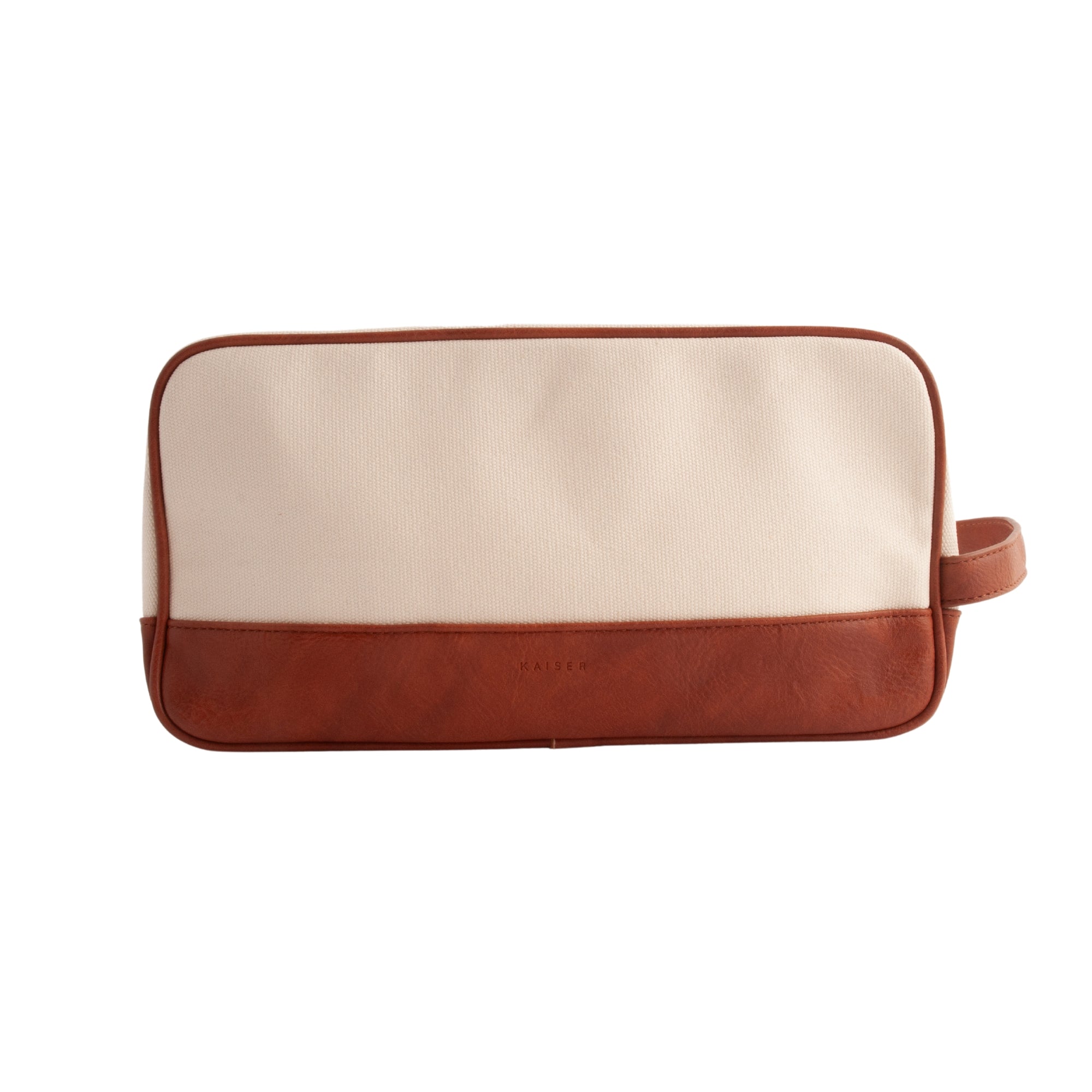 Kaiser Canvas Toiletry Bag - CREAM